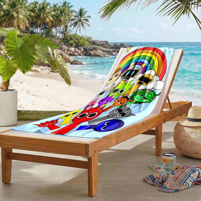 Sprunki Fashion Beach Towel: Ideal for Summer Adventures Soft, absorbent and quick drying suitable for swimming and bathing