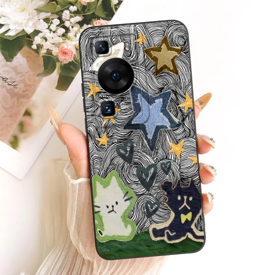 Чехол для Huawei P60 Pro MNA-AL00 Новый Роскошный Конфетный Расписной Чехол Мягкий Силиконовый Чехол Для Huawei P60 Art P 60 Pro P60Pro Funda Сумки