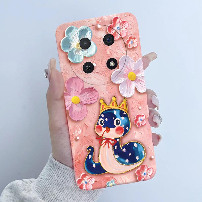 Чехол для Huawei Nova 12i Дизайн 'Девочка с цветами' Мягкий силиконовый чехол для телефона для Huawei Nova12i 12 i 4G CTR-L81 L91 Nova 13i Чехол Capa