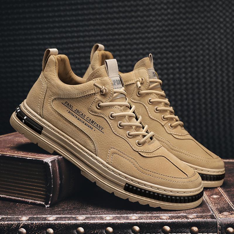 2025 New Board Shoes Korean Version of Leisure Sports Versatile Autumn Work Kitchen Spring Non-slip Men's Shoes Trendy Shoes