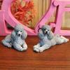 Resin Dog Figurines For Modern Home Decor Gift For Pet Enthusiasts