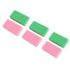6pcs Pumice Stone Removing Hard Skin Callus PU Foam Exfoliation Pedicure Scrubber Pumice Stone Pink Green