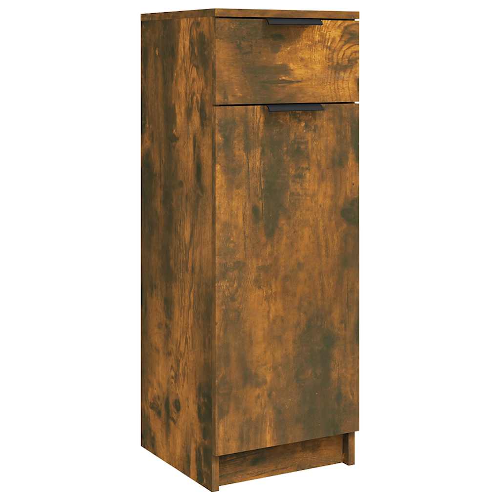 Bathroom Cabinet Smoked Oak 32 x 34 x 90 cm Particleboard