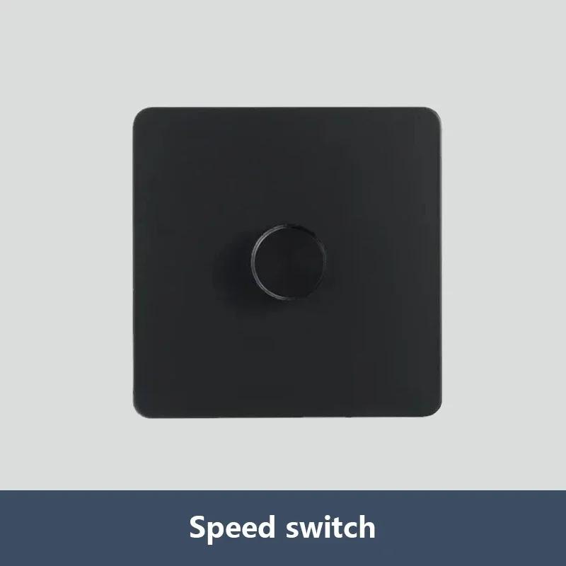 Depoguye Высококачественный черный винтажный европейский выключатель лампы розетка из нержавеющей стали тумблерный переключатель универсальный настенный выключатель света