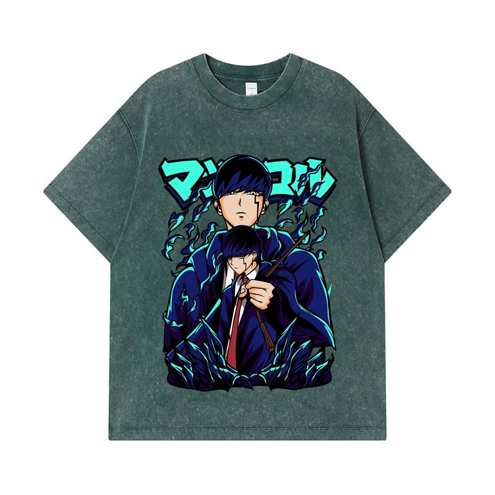 275 GSM Washed T-shirts 100% Cotton Mashle V2 Mash Print Unisex Heavy Cotton T Shirt