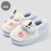 Capybara Women's Winter Cotton Slippers - Cute Cartoon Fluffy Heel, Parent-Child Warm Shoes for Kids & Men.