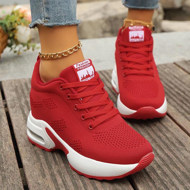 Женская спортивная обувь на воздушной подушке, дышащая и высокая спортивная обувь, повседневная спортивная обувь для прогулок на открытом воздухе