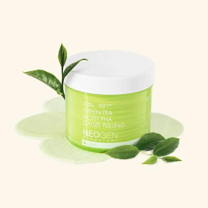 Green Tea Moist Paha Gauze Peeling Pads 30 Sheets