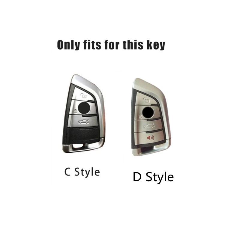 ujhzt6 New Zinc Alloy Car Remote Key Cover Case Holder For BMW X1 X3 X5 X6 X7 G20 G30 G01 G02 G05 G11G32 1 3 5 7 series Car Accessories