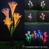 Newest Dynamic Fairy lily butterfly Wedding decoration led Novelty artistic optical fiber flower Christmas New Year party Shop