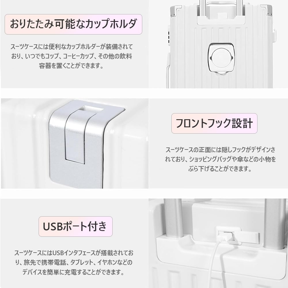 Сумка для переноски с USB-зарядкой, скрытая застежка-молния на 360 градусов, двойная дорожная молния для деловых поездок на ночь [DANCINGWOLVES] Чемодан, чехол, ручная кладь