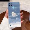 Чехол для Realme C21Y C25Y C21 Чехол Эстетичный Модный Милый Кот Прозрачный Силикон Мягкий ТПУ Задняя Крышка RMX3261 RMX3265 RMX3201
