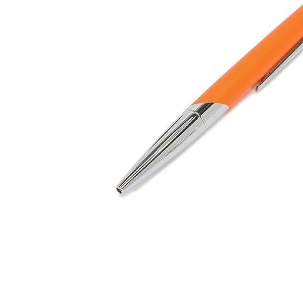 S.t. Dupont Ballpoint Pen Silver Matte Orange Cb405737z