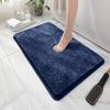 Water Absorbtion Anti Slip Bathroom Mat Thickened Bathroom Carpet Long Hair Carpet Machine Washable Durable Toilet Mat