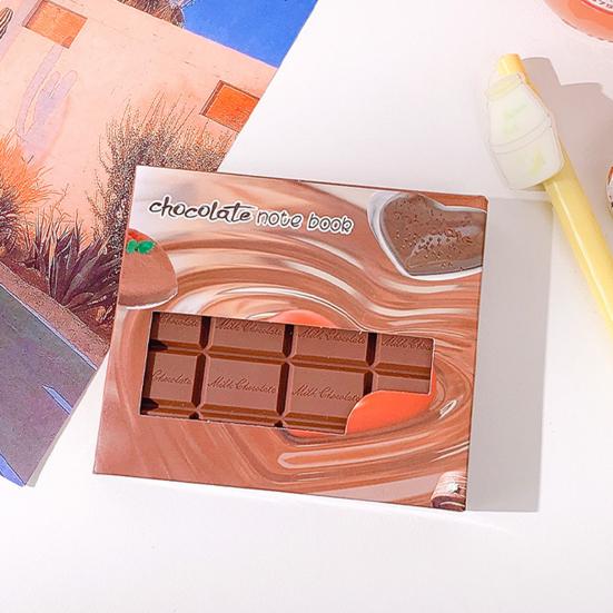 Блокнот с шоколадным узором, компактный бумажный блокнот для студентов, школьные принадлежности, мини-блокнот