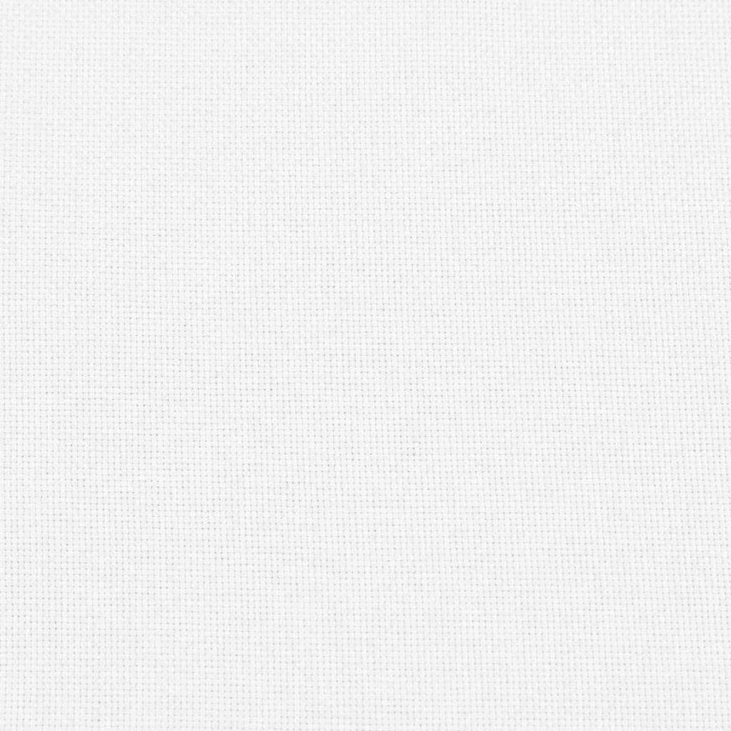 Sofa Cushions 2 pcs White 200 x 40 cm Fabric