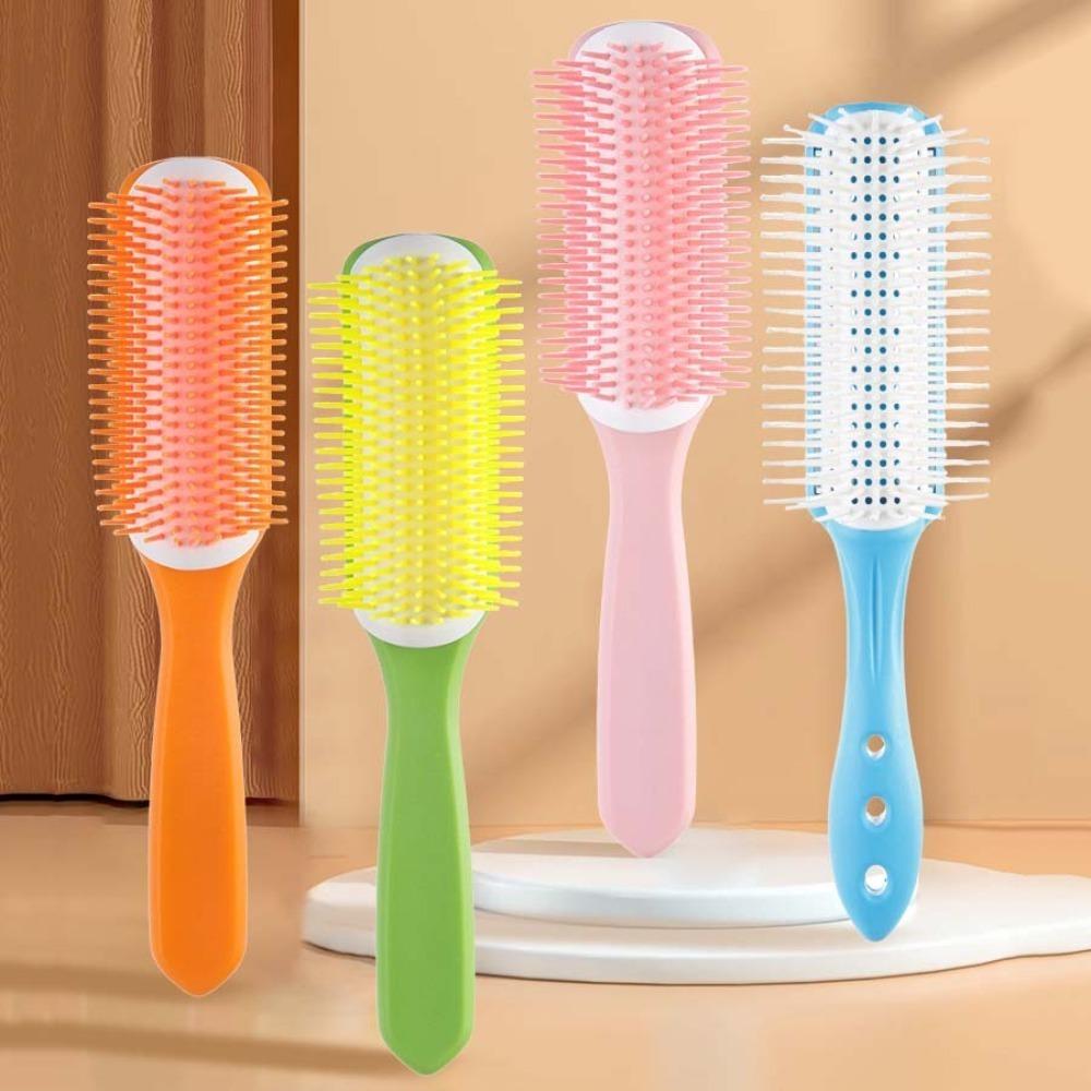 Handle Hollow Air Comb Scalp Massage Anti Static Portable Comb Dual Use of Dry and Wet Hairdressing Hollow Hair Brush Household