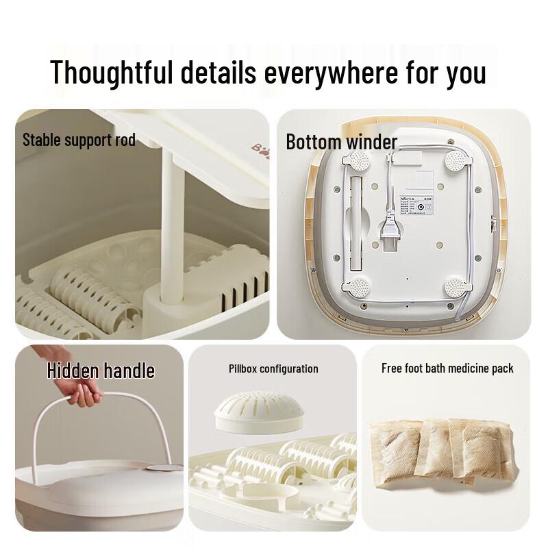 Bear Foldable Heated Foot Spa Massager