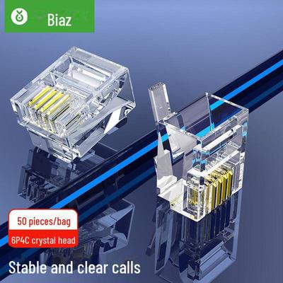 Biaz Высококачественный телефонный разъем RJ11 6P4C