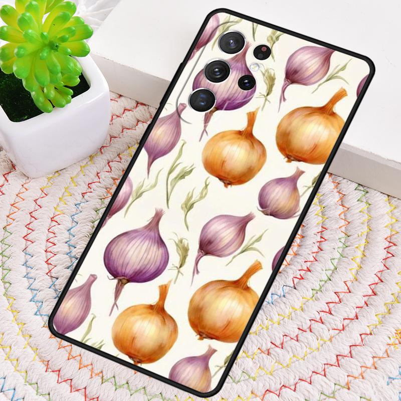 Силиконовый чехол для телефона с рисунком лука, чеснока и трав для Samsung Galaxy note 10 pro S26 S25 S24 S23 S22 S21 Plus S25Ultra Чехол