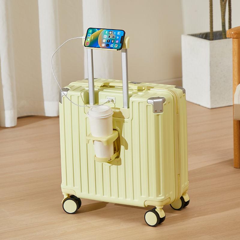 Стильный и прочный женский многофункциональный дорожный чемодан с бесшумными колесами