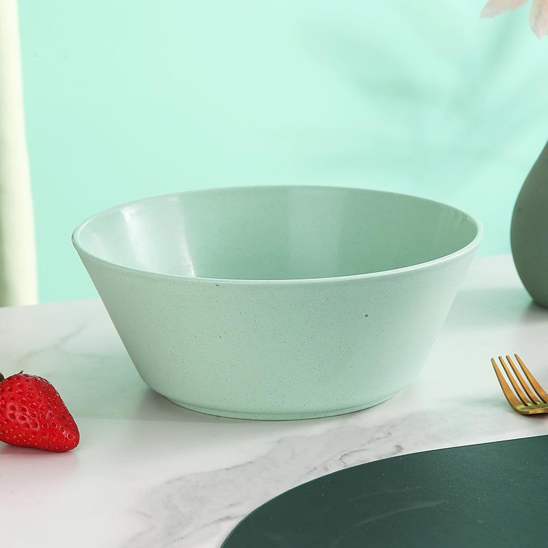 Пластиковая бытовая миска для риса в скандинавском стиле, большая емкость, лапша, сгущенная пшеничная солома, суповые миски, кухонная утварь, инструменты