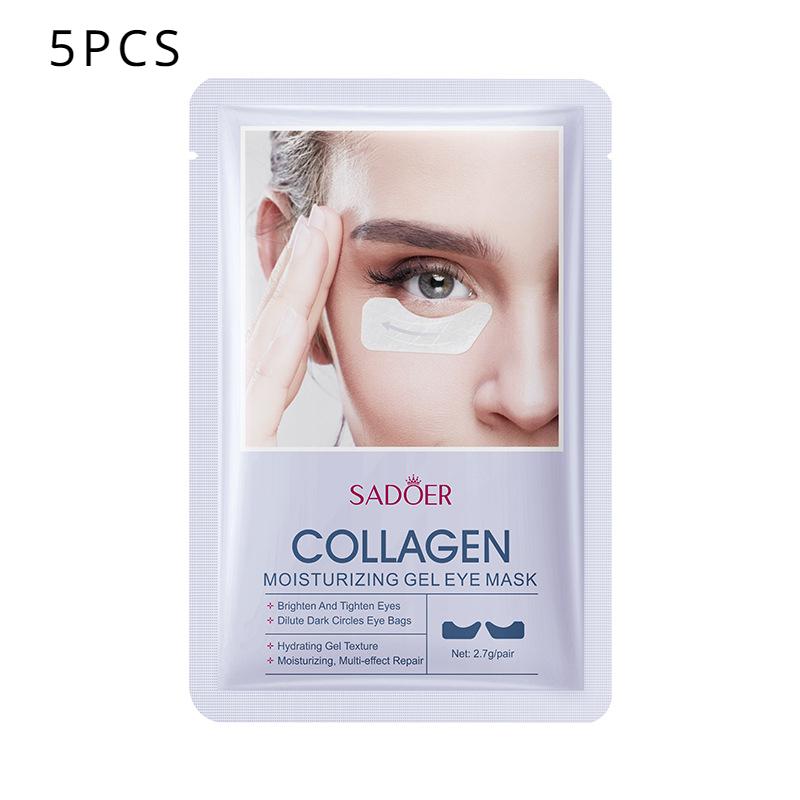 Sadoer Коллагеновая восполняющая гелевая маска для глаз, увлажняющая область вокруг глаз, улучшает морщины вокруг глаз