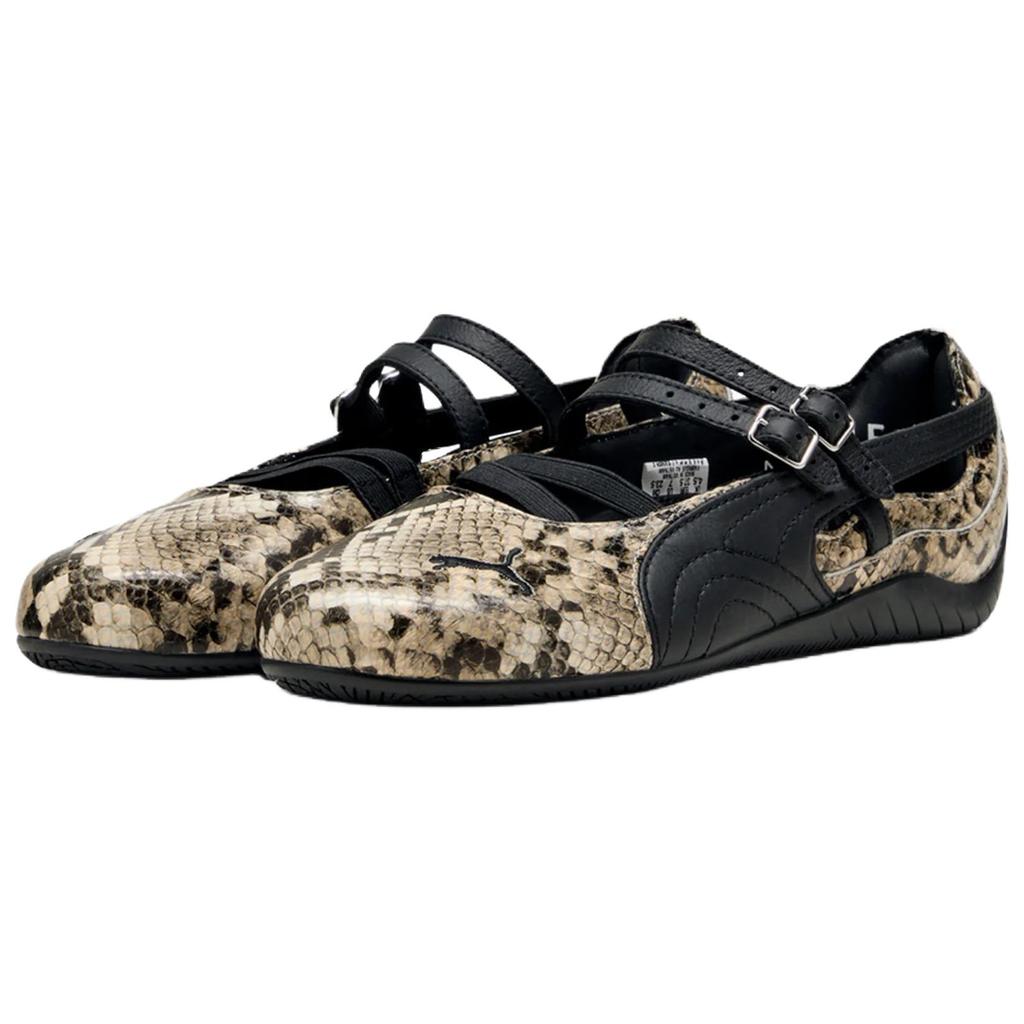 Puma Кроссовки женские Speedcat Ballet Черный змеиный принт Серо-дымчатый------Детали 405326-01