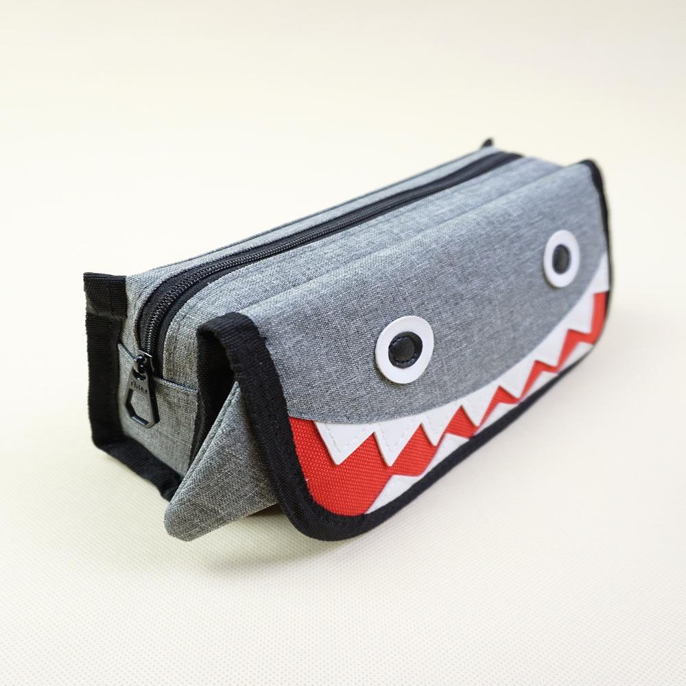 Oxford Cloth Pencil Case Large Capacity Large Capacity Pen Case Durable Shark Pencil Bags