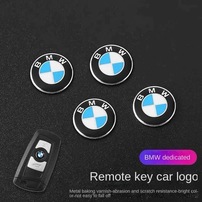 rr 11MM 3D Aluminum Car Key Shell Stickers For BMW M M1 M2 M3 F32 E52 E53 E60 E90 E91 E92 E93 F01 F30 Auto Key Remote Fob Decals DES3