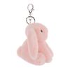 Apricot Lamb Pink Bunny Cute Soft Keychain Plush Toy, Perfect for Boys and Girls, Fits Kids Backpacks and Purses, 11cm