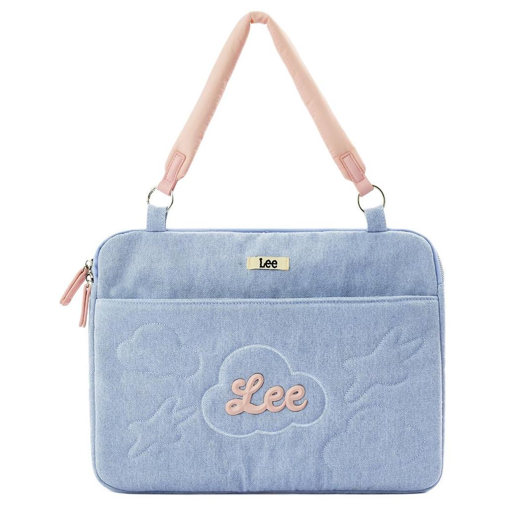 New Lee Fabric Shoulder Computer Bag Women's Pink/Light Blue/Yellow LE250022M-1