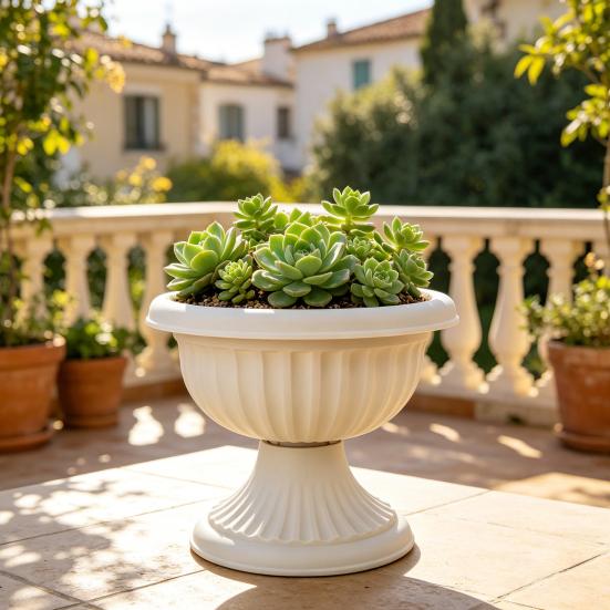 With Drainage Holes Goblet-shaped Ring Resin 23 Cm 1 Pc