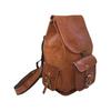 Personalised Leather Backpack Vintage Laptop Bookbag for Unisex Brown Leather Backpack Purse College School Bookbag Weekend Travel Daypack