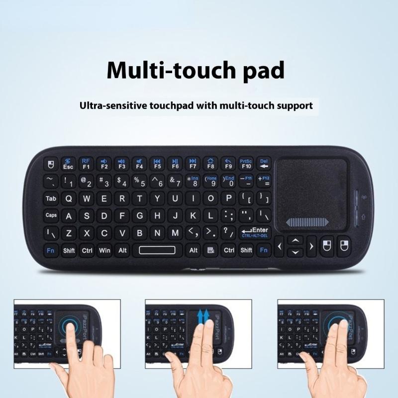Мини Беспроводная Клавиатура с Тачпадом Мышь Легкий Портативный Контроллер Bluetooth-совместимая Мышь для ПК Игр