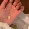 Алмазный Цветочный Жемчужный Ожерелье ins Корейская Мода Темперамент Цепочка для Свитера Цепочка на Ключицы Свежее Универсальное Ожерелье Оптом