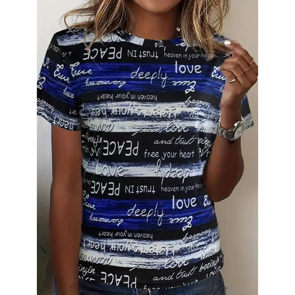 Женская футболка в стиле ретро с принтом в виде объемных букв, летняя повседневная футболка с круглым вырезом и коротким рукавом, модные футболки для детей в стиле Харадзюку, одежда 2010 года