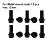 lug bolts For BMW 36136781150(M12*1.5),36136781151(M14*1.25),36136781152(M14*1.5),hex 17mm BMW  Wheel Nuts