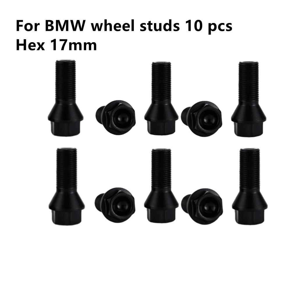 lug bolts For BMW 36136781150(M12*1.5),36136781151(M14*1.25),36136781152(M14*1.5),hex 17mm BMW Wheel Nuts