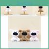 Charming Big Nose Puppy Plush Keychain Soft Dog Toy Bag Charm And Key Holder