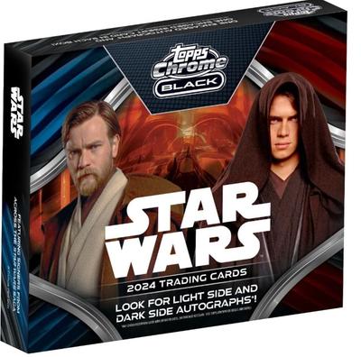2024 Topps Star Wars Chrome Black Hobby Box - Запечатанная на заводе