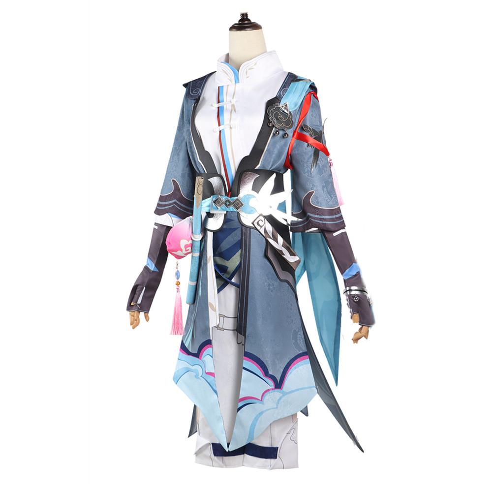 Игра Honkai Star Rail Yanqing, карнавальный костюм, полный комплект, униформа, аксессуары, Yan qing, праздничная одежда на Хэллоуин