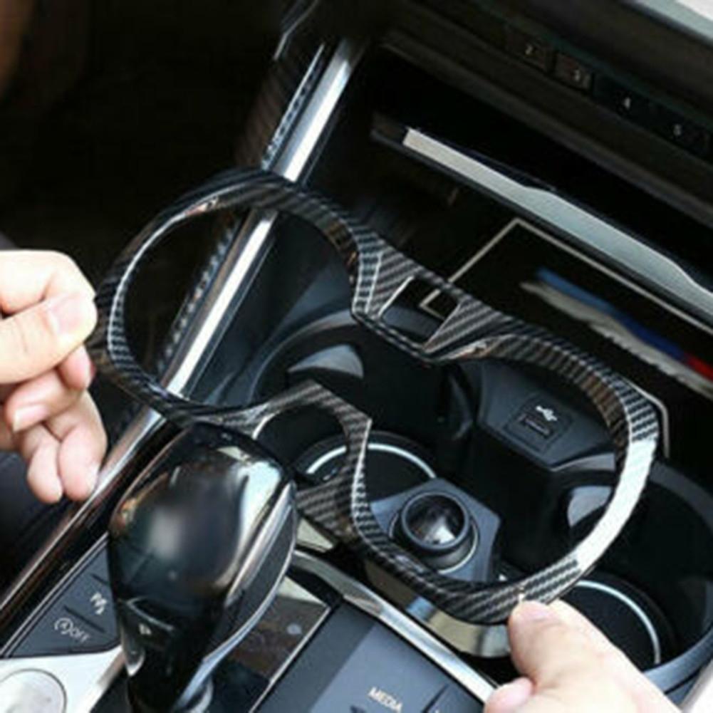 Для BMW 3 серии G20 2019-2021 накладка на чашку воды на центральной консоли из углеродного волокна