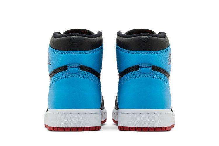 Women's Sneakers Jordan 1 Retro High NC to Chi (Women's) Black/Dark Powder Blue-Gym Red