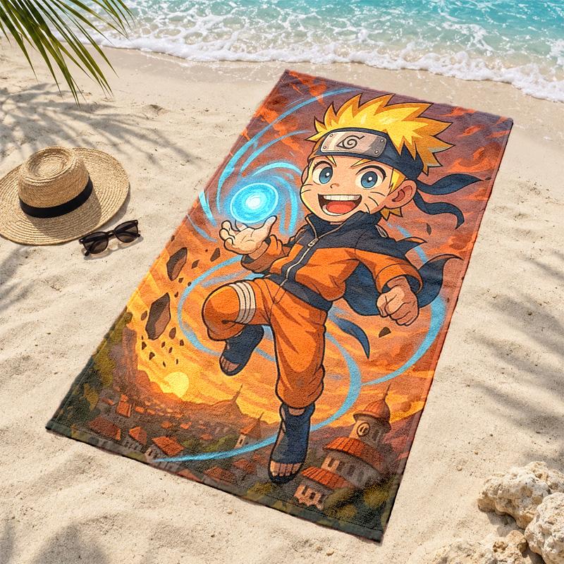 Naruto Microfiber Beach Towel Quick Dry Sand Free Lightweight Beach Towels for Travel Swimming Camping