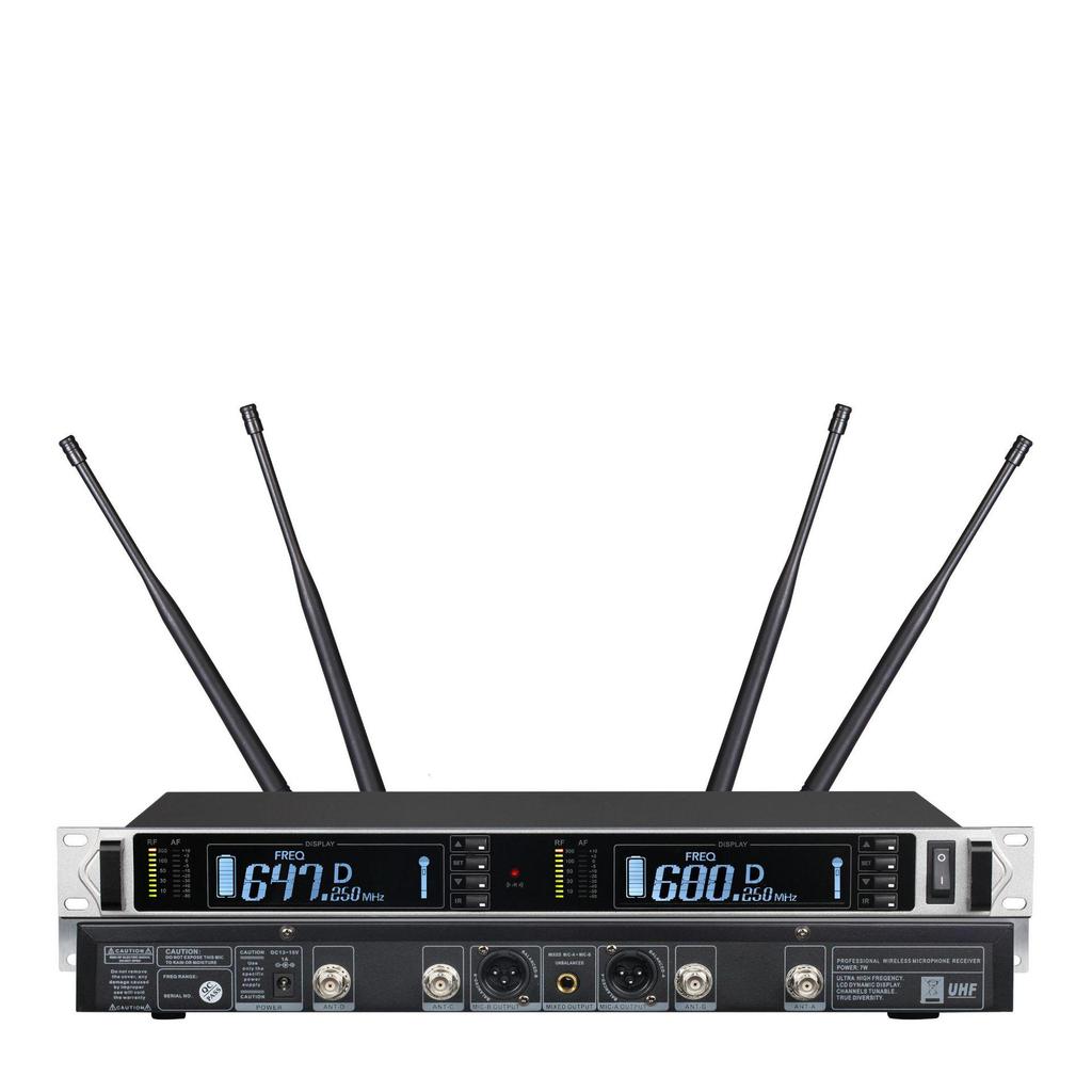 True Diversity Wireless Microphone, One-to-Two, 300m Reception, Cross-Border Spot Goods.
