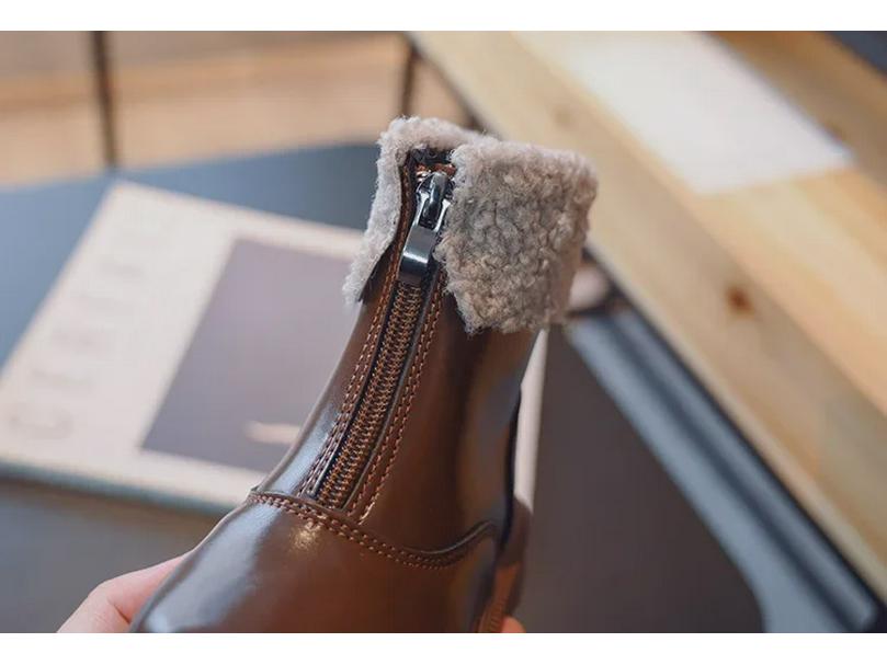 Girls' 2023 Winter Cotton Boots - Warm, Soft Bottom, Plush Velvet Princess Boots