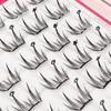 Segmented Individual Cluster Eyelashes Star Tree Glue Free False Eyelashes  Women
