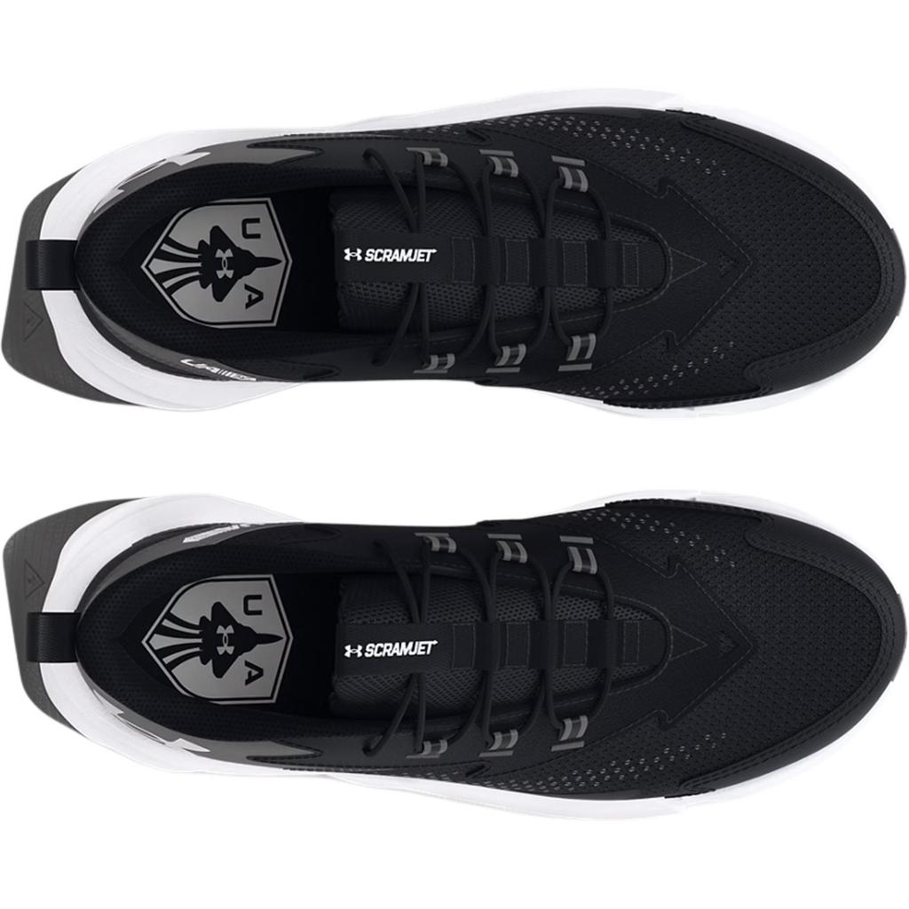 Under Armour Scramjet 6 GS Black White Kids Sneakers Castlerock 3027691-001