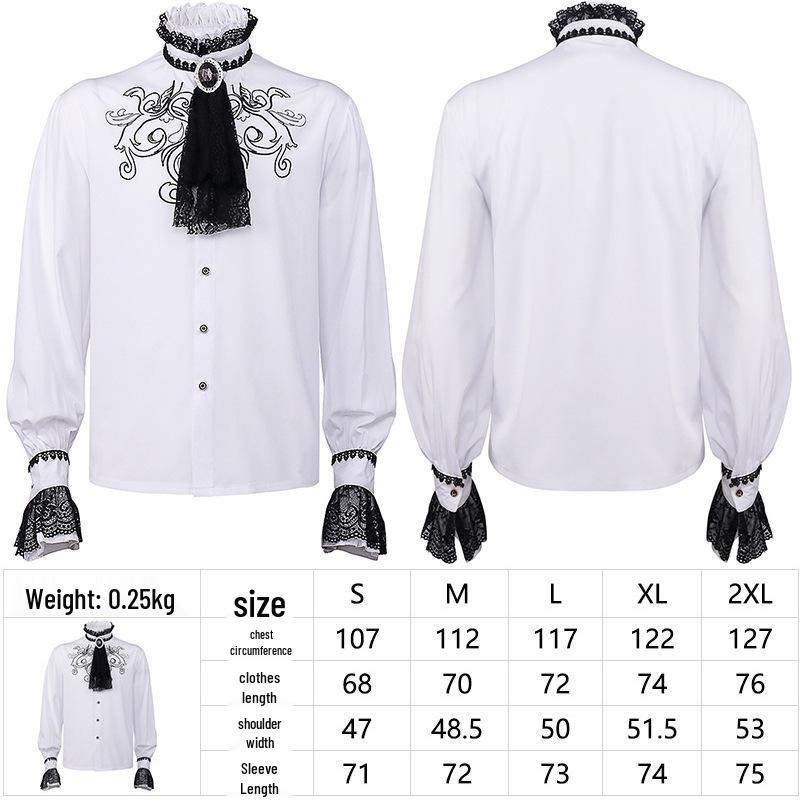 Мужской средневековый ретро рождественский смокинг - средней длины в стиле панк